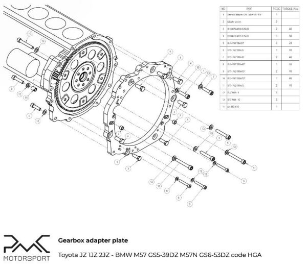 Toyota_1JZ__2JZ_moottorin_valiadapteri_Bmw_vaihteistolle