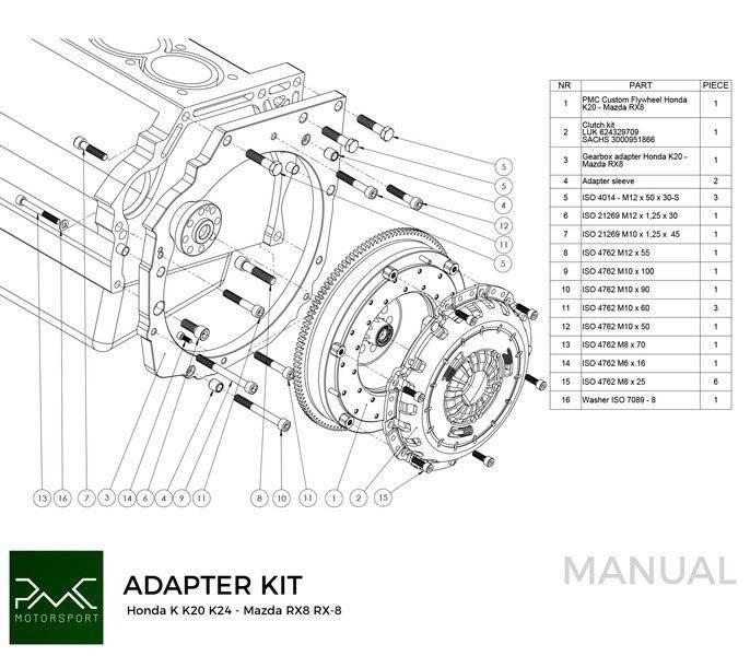 Honda_K20__K24_moottori_valiadapteri_Mazda_RX_8_vaihteisto