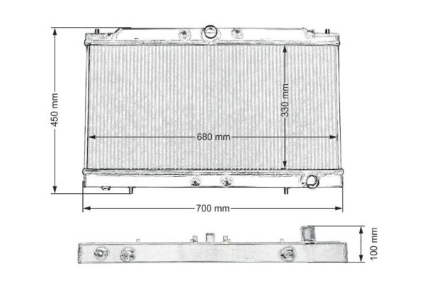 Mitsubishi_Dodge_Chrysler_mallien_alumiininen_jaahdytin