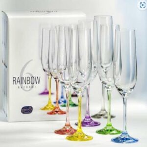 Rainbow_sarjan_kristalliset_samppanjalasit_6kpl